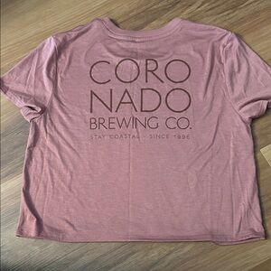 Coronado Brewing Co. Pink Crop T-Shirt